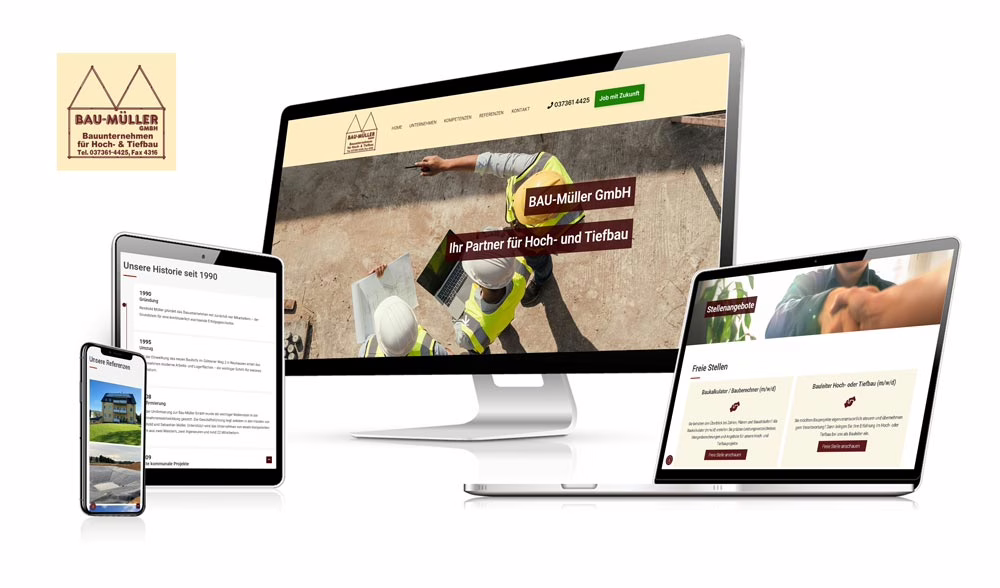 Webdesign Bau Müller