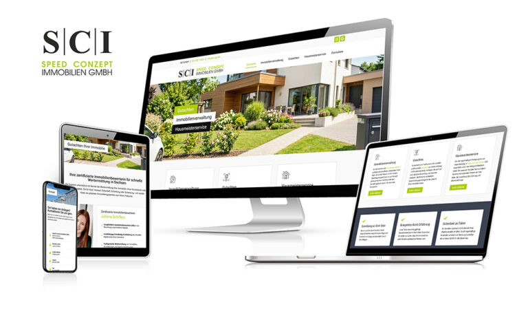 Webdesign für SCI Immobilien GmbH
